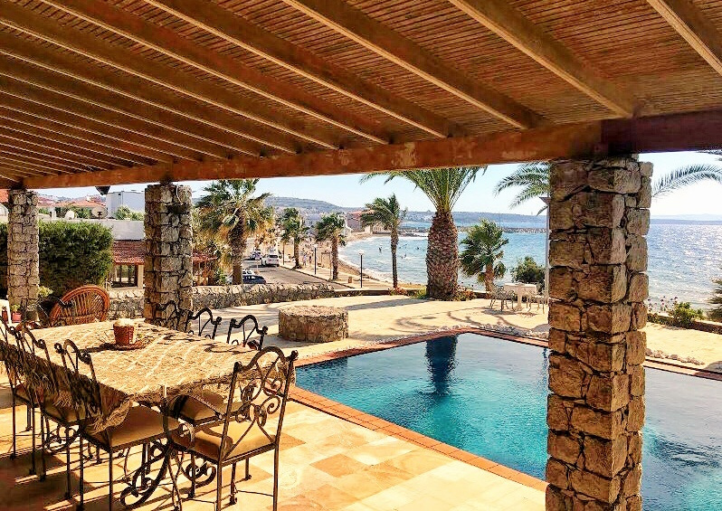 Beachfront Stone House in Cesme for Sale
