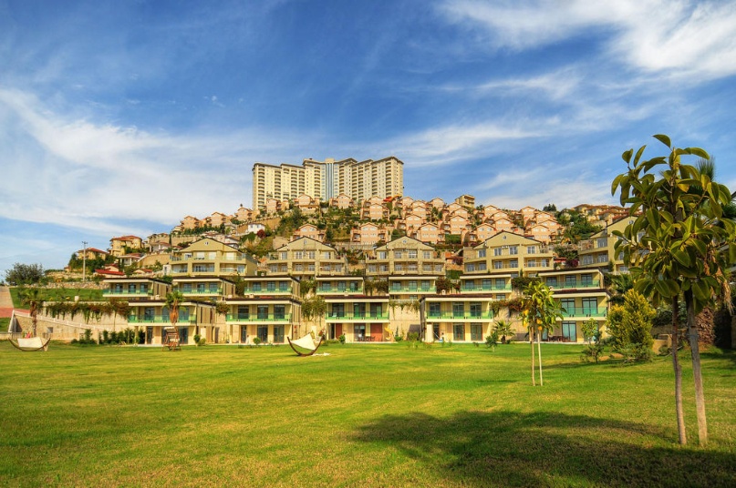 Gold City1 Bed Sea View Apartment in Alanya for Sale