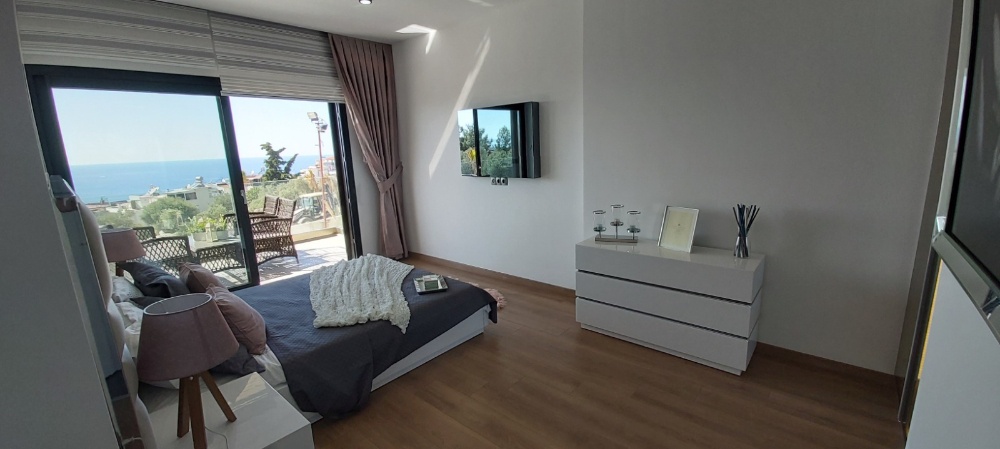 Top Floor Sea View Apartment in Kusadasi for Sale
