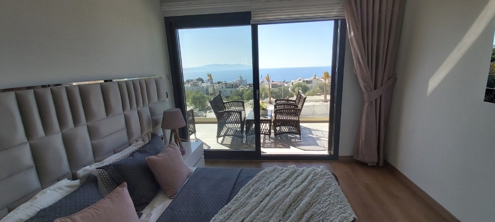 Top Floor Sea View Apartment in Kusadasi for Sale
